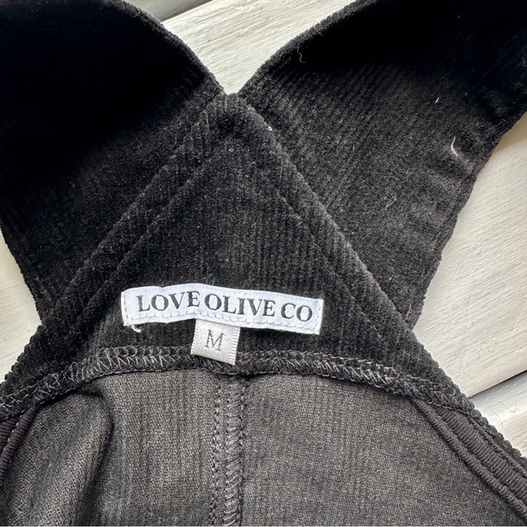 Love Olive Co. Black Corduroy Jumper Dress | M - Picture 5 of 8